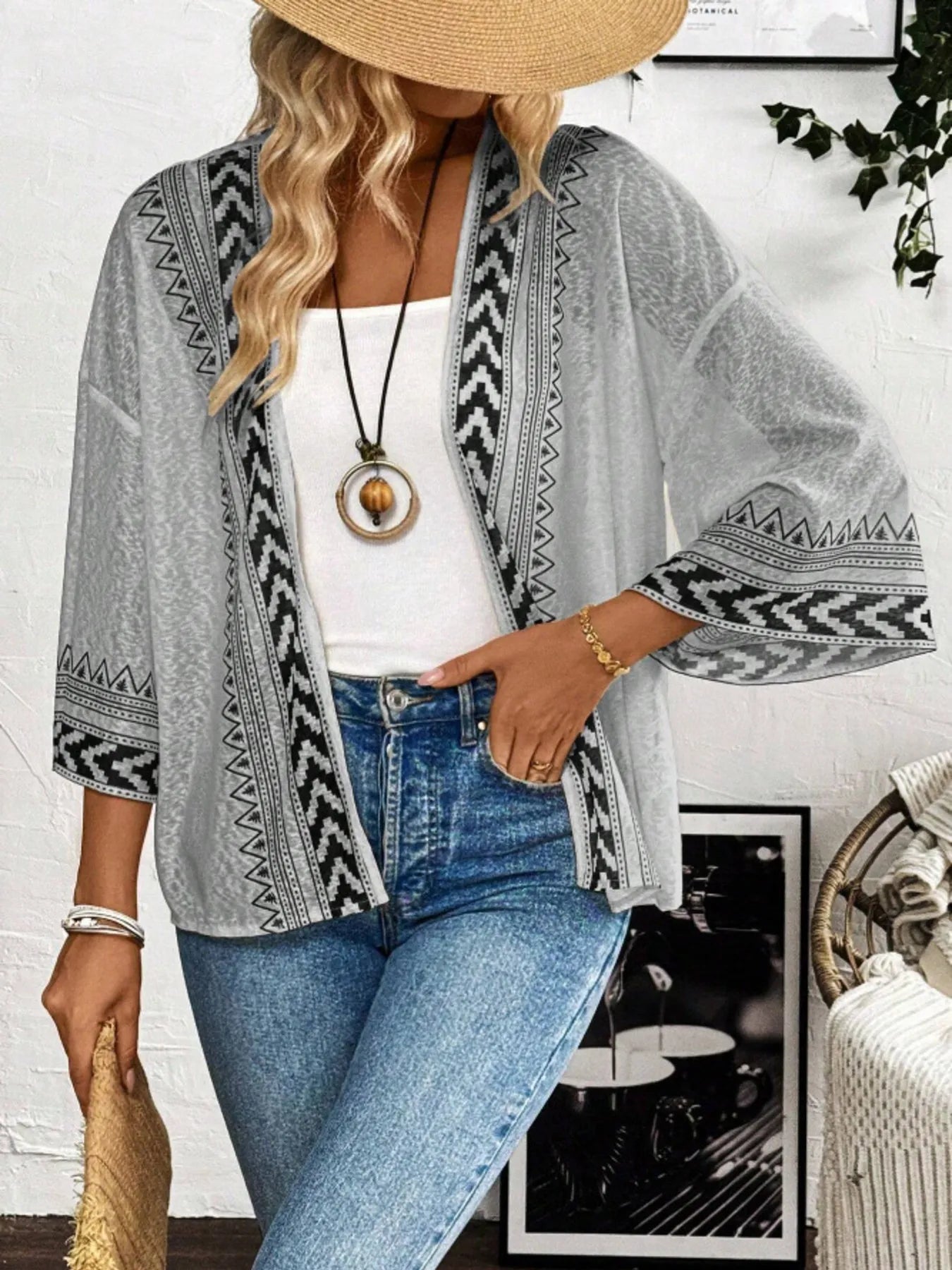 Open Front Kimono Cardigan - adritiX