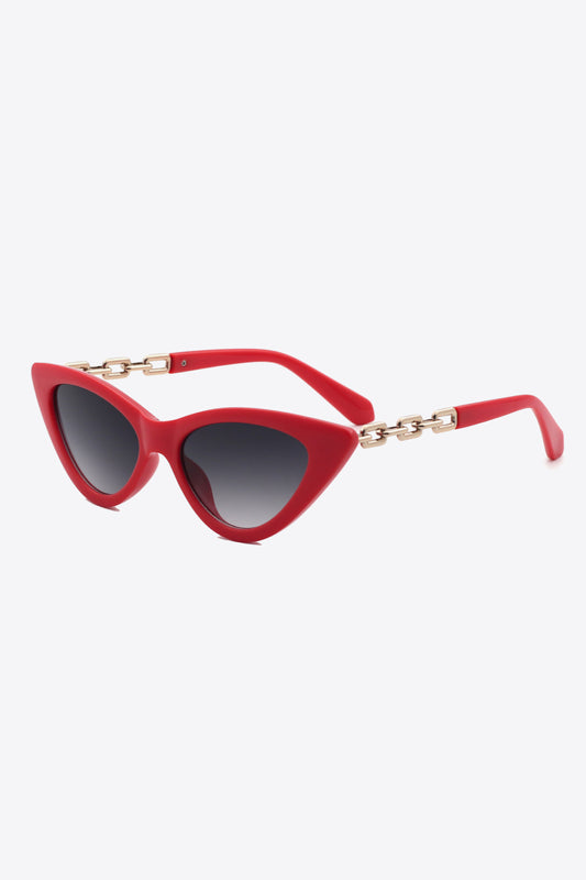 Chain Detail Cat-Eye Sunglasses - adritiX