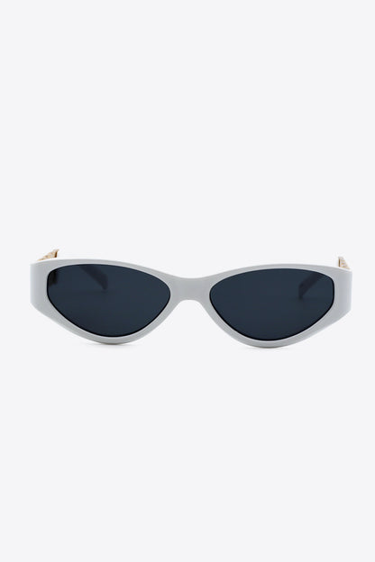 Chain Detail Temple Cat Eye Sunglasses - adritiX