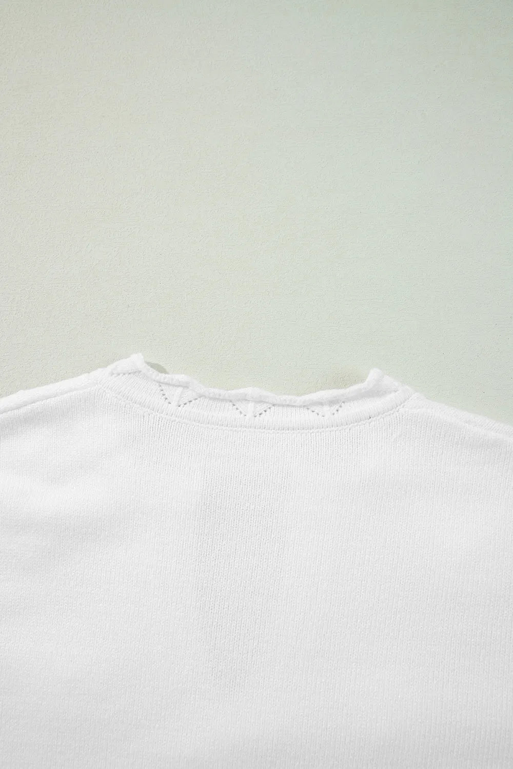 Daisy Notched Long Sleeve Sweater - adritiX