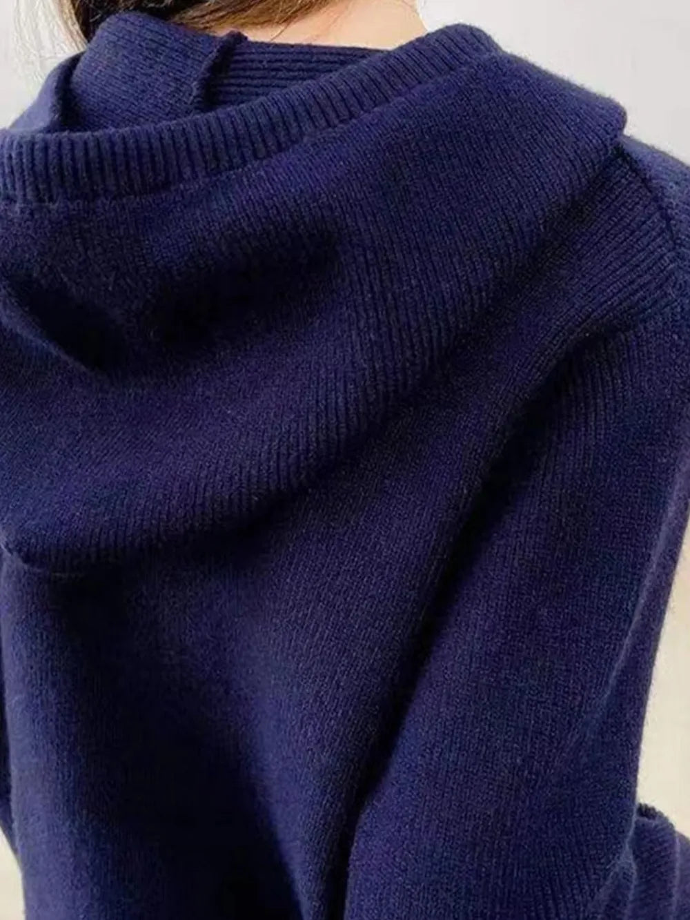 Drawstring Zip Up Long Sleeve Hooded Sweater - adritiX