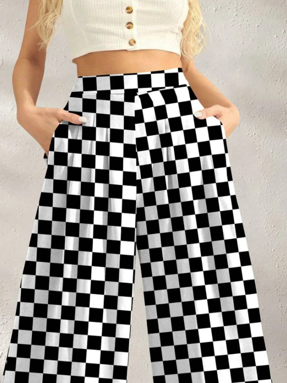Bold & Beautiful Printed Wide Leg Pants - Effortless Elegance & Comfort - adritiX