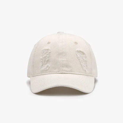 Distressed Cotton Baseball Cap - adritiX