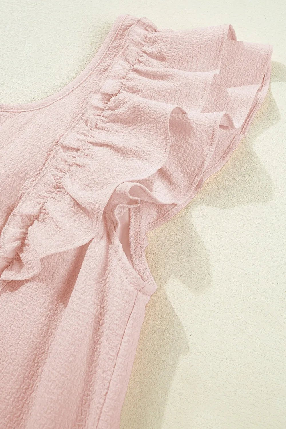 Ruffle Sleeve Bow Back Mini Dress - adritiX