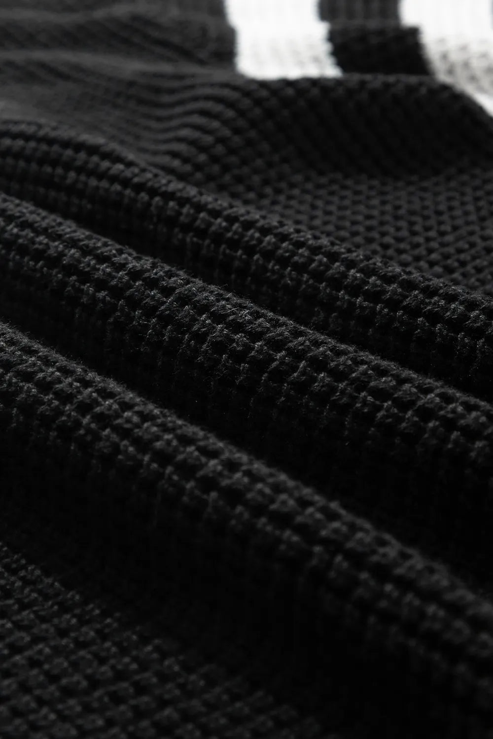 Striped & Checkered Turtleneck Dropped Shoulder Sweater - adritiX
