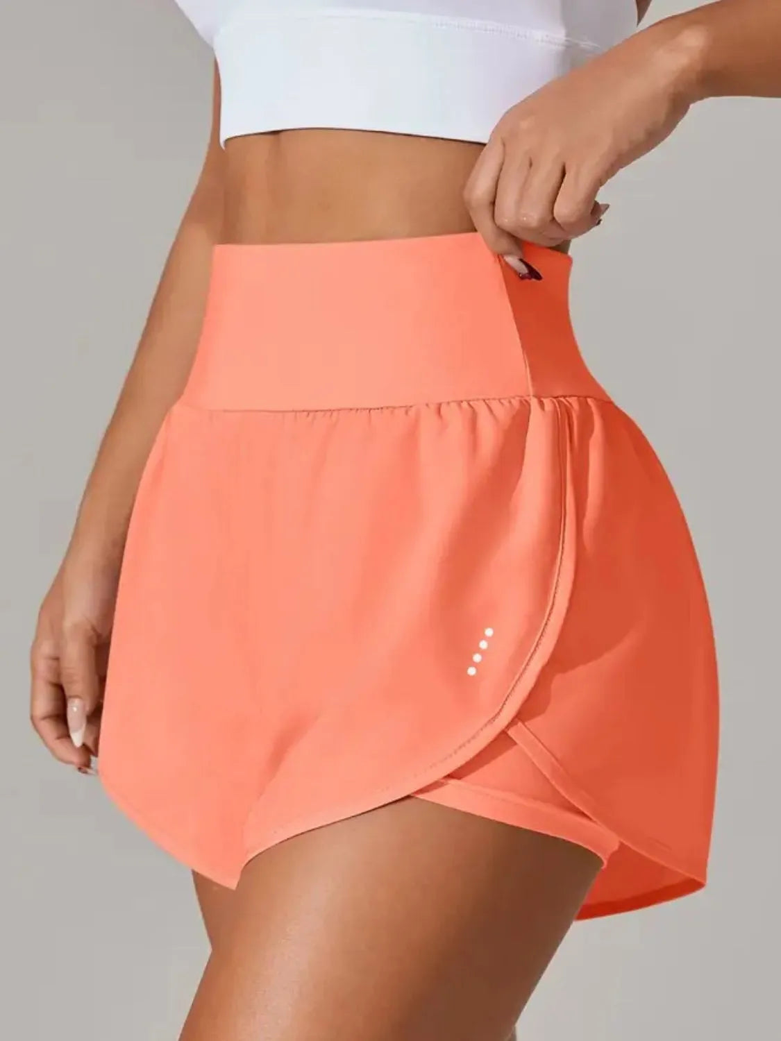 Pocketed High Waist Active Shorts - adritiX