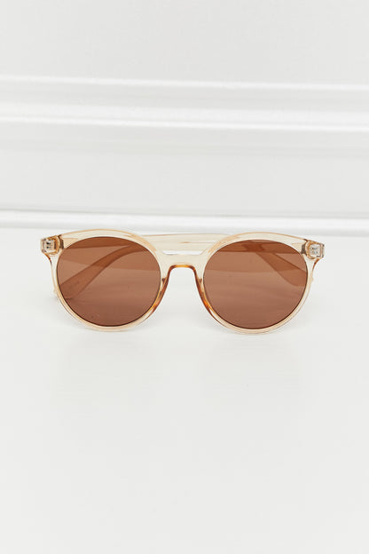 Round Full Rim Polycarbonate Frame Sunglasses - adritiX