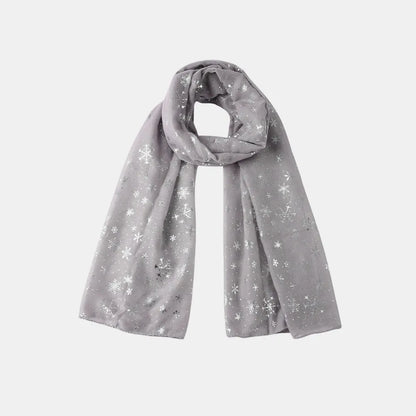Thermal Snowflakes Polyester Scarf - adritiX