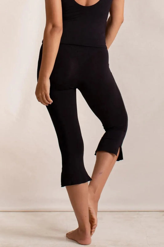 Side Slit Capris Leggings - adritiX