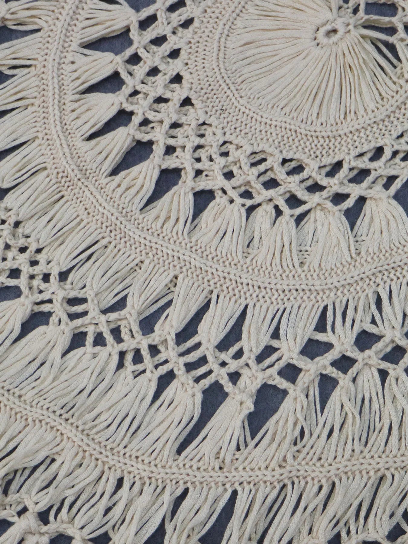 Crochet Fringe Beach Cover Up - adritiX