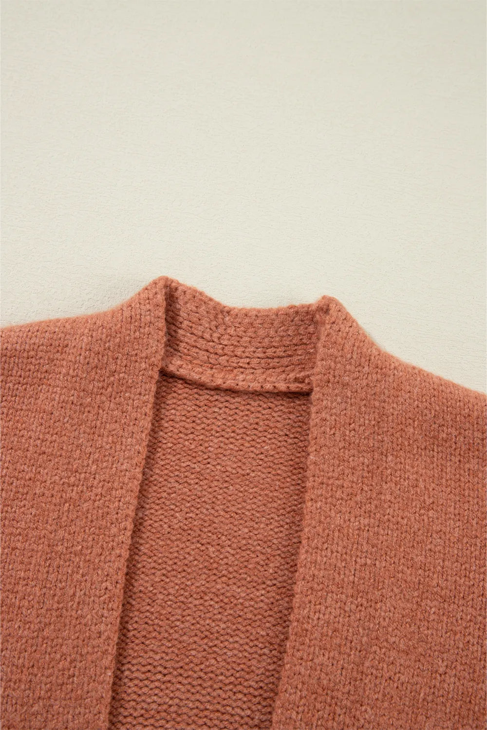 Slit Open Front Dropped Shoulder Cardigan - adritiX