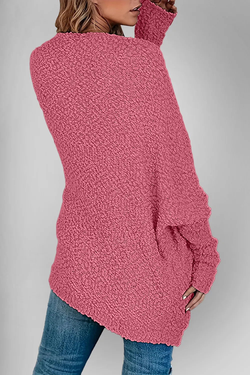 Double Take Pocketed Open Front Long Sleeve Cardigan - adritiX