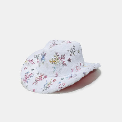 Fuzzy Snowflakes Polyester Hat - adritiX