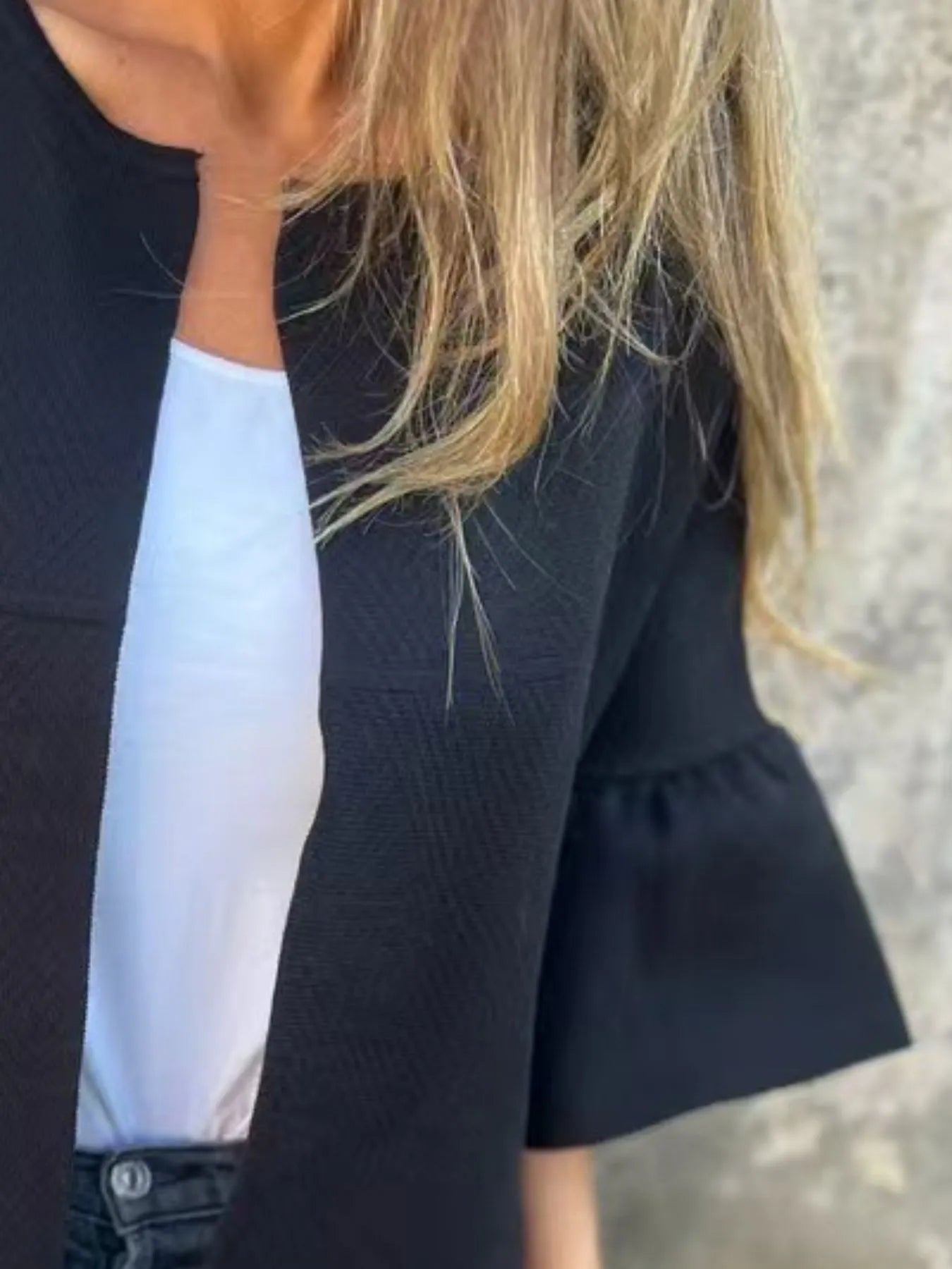 Full Size Bell Sleeve Open Front Cardigan Plus Size - adritiX