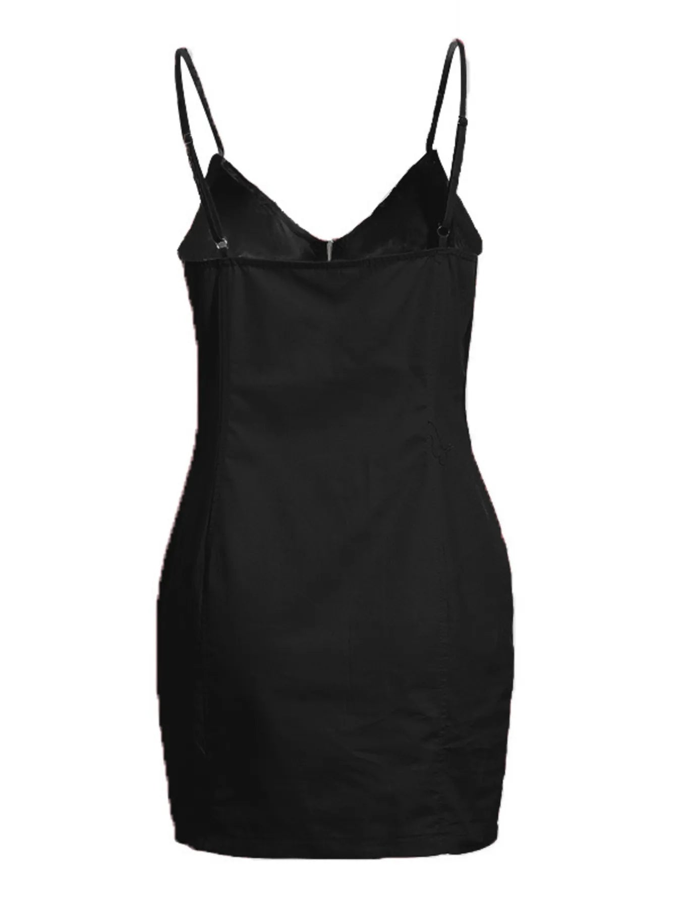 Full Size Zip-Front Bodycon Mini Dress Plus Size - adritiX