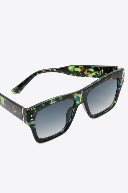 UV400 Patterned Polycarbonate Square Sunglasses - adritiX