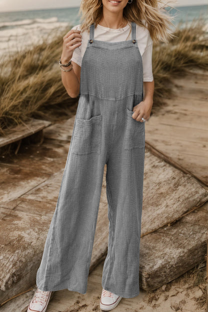 Elegant Full Size Wide Leg Front Pocket Jumpsuit - adritiX