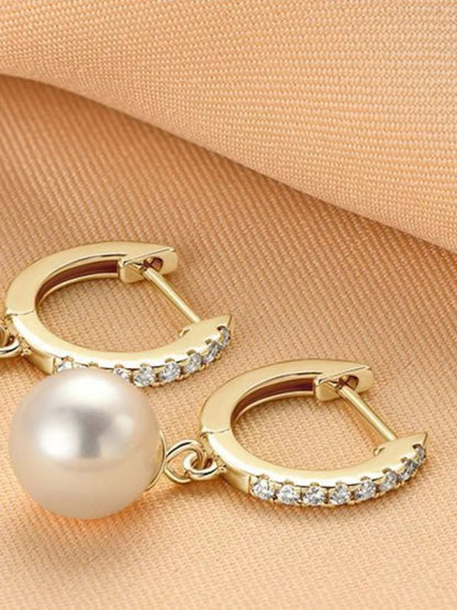 925 Sterling Silver Freshwater Pearl Earrings - adritiX