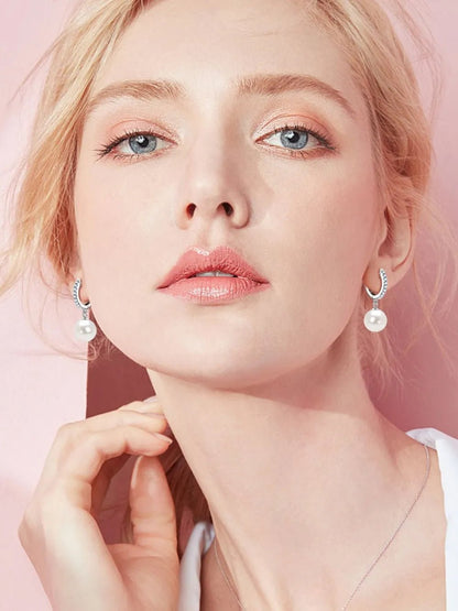 925 Sterling Silver Freshwater Pearl Earrings - adritiX