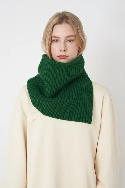 Slit Pullover Knit Scarf - adritiX
