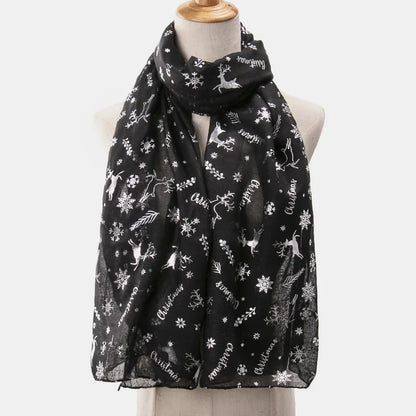 Christmas Element Polyester Scarf - adritiX