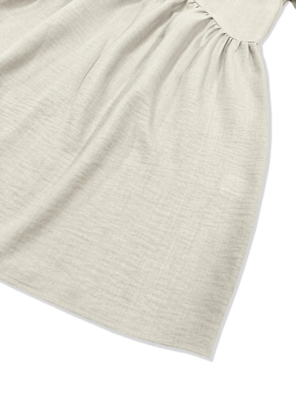 Puff Sleeve Babydoll Mini Dress - adritiX