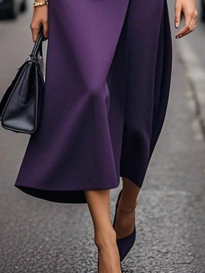 Round Neck Sleeveless Midi Sheath Dress - adritiX