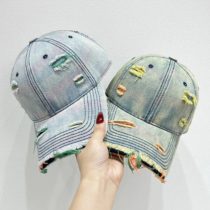 Distressed Adjustable Baseball Cap - adritiX