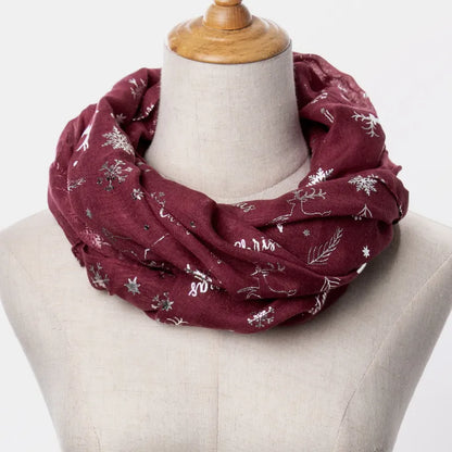Christmas Element Polyester Scarf - adritiX