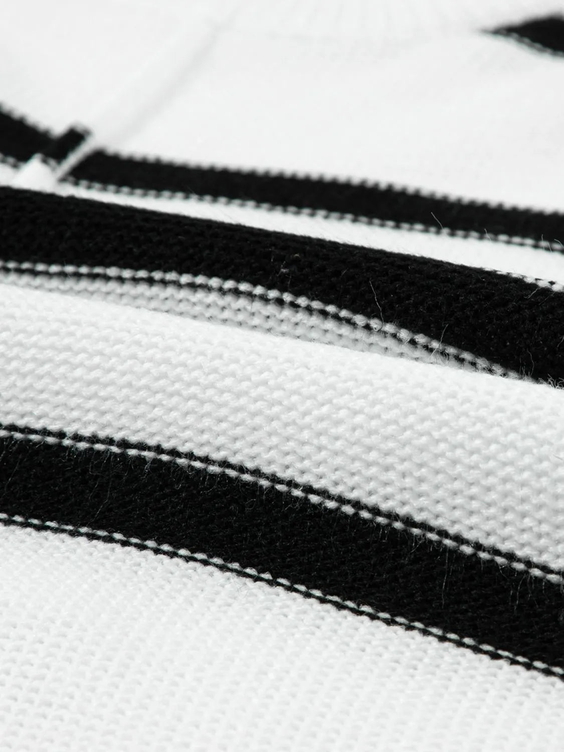 Striped Batwing Sleeve Knit Top - adritiX