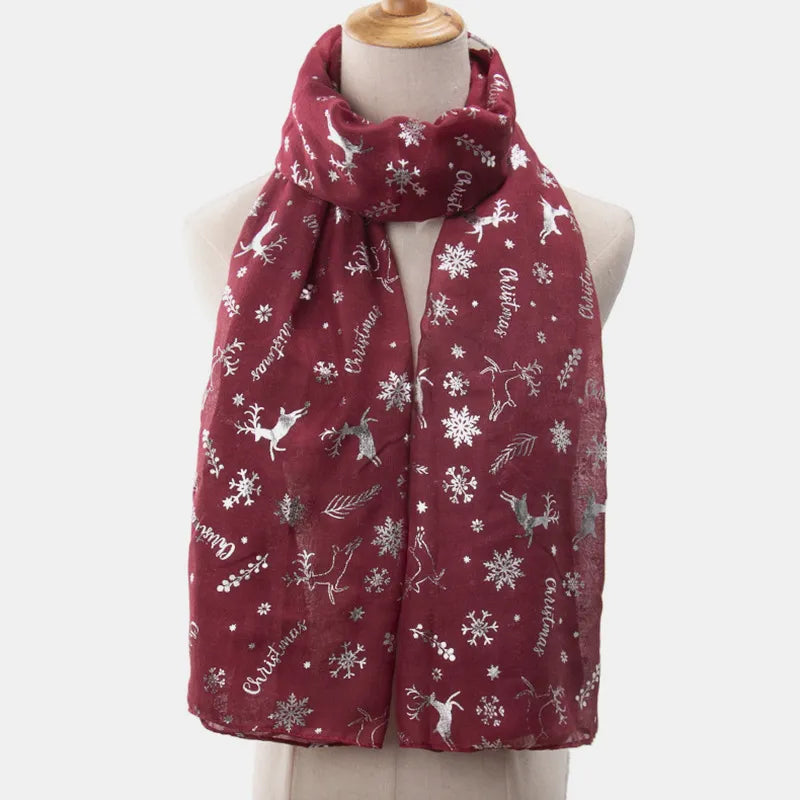 Christmas Element Polyester Scarf - adritiX