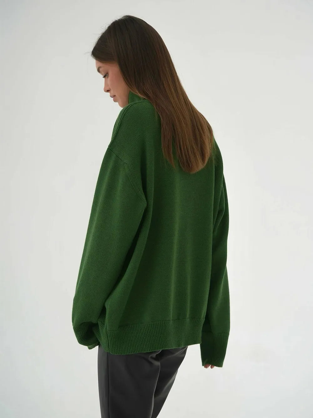 Turtleneck Long Sleeve Sweater - adritiX