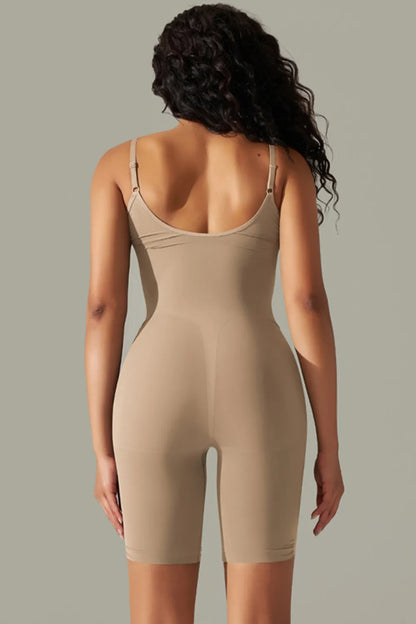 Elegant Spaghetti Strap Active Romper - adritiX