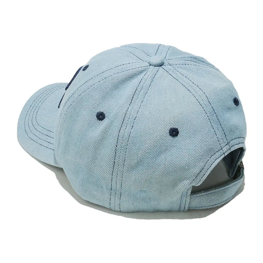 Bow Embroidered Denim Baseball Cap - adritiX