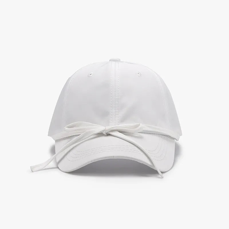 Tied Bow Cotton Baseball Cap - adritiX