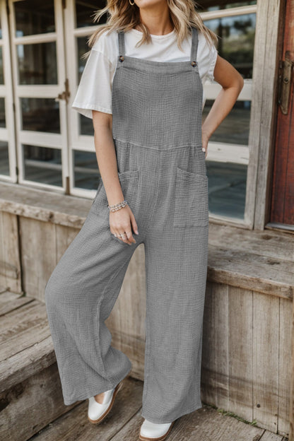 Elegant Full Size Wide Leg Front Pocket Jumpsuit - adritiX