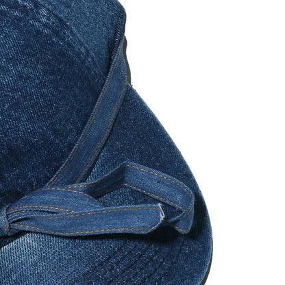 Washed Bow Denim Baseball Cap - adritiX