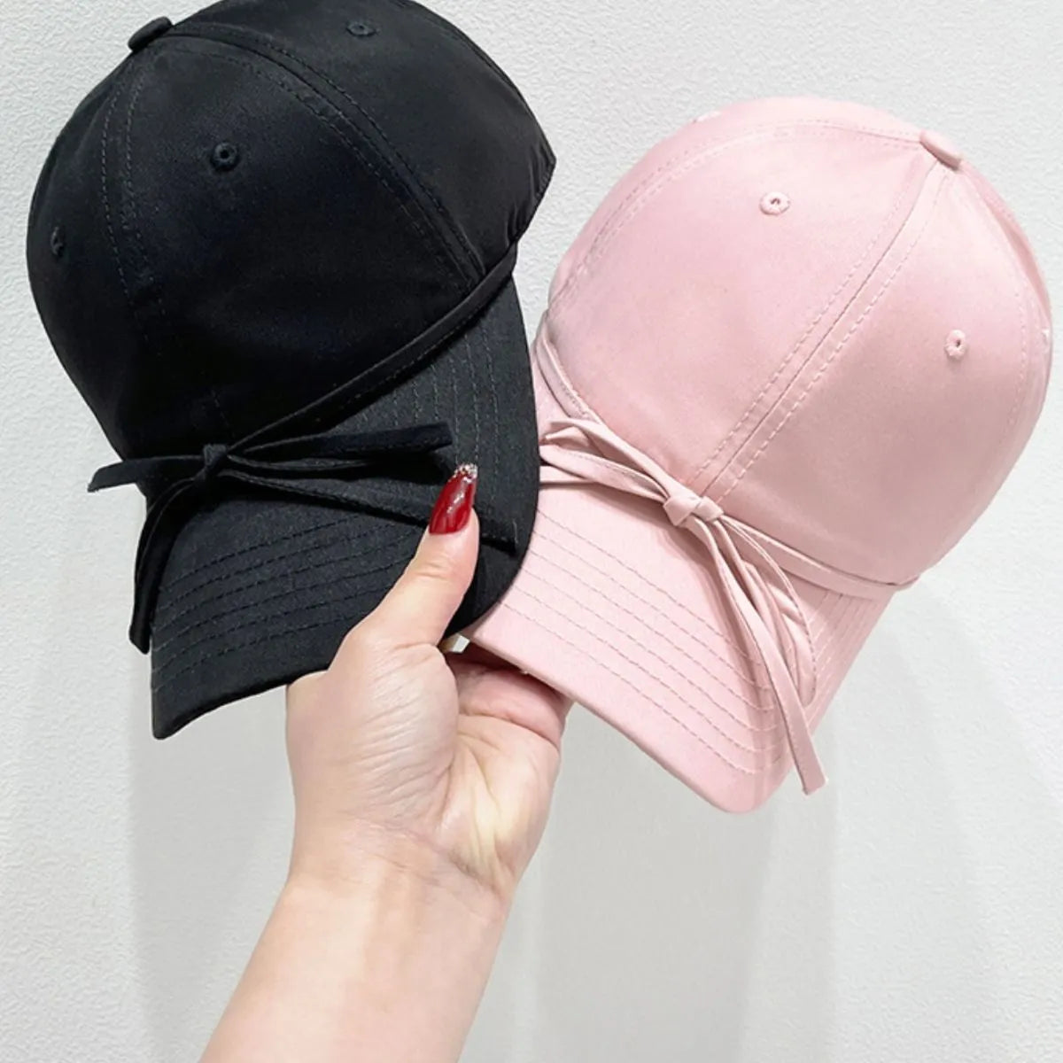 Bow Solid Color Baseball Cap - adritiX