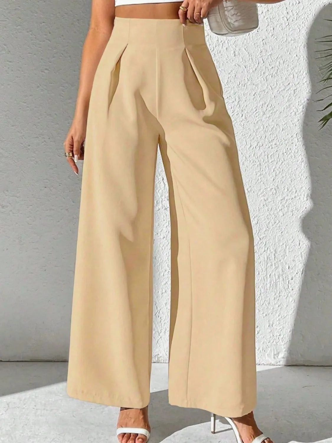Wide Leg High Waist Pants - adritiX