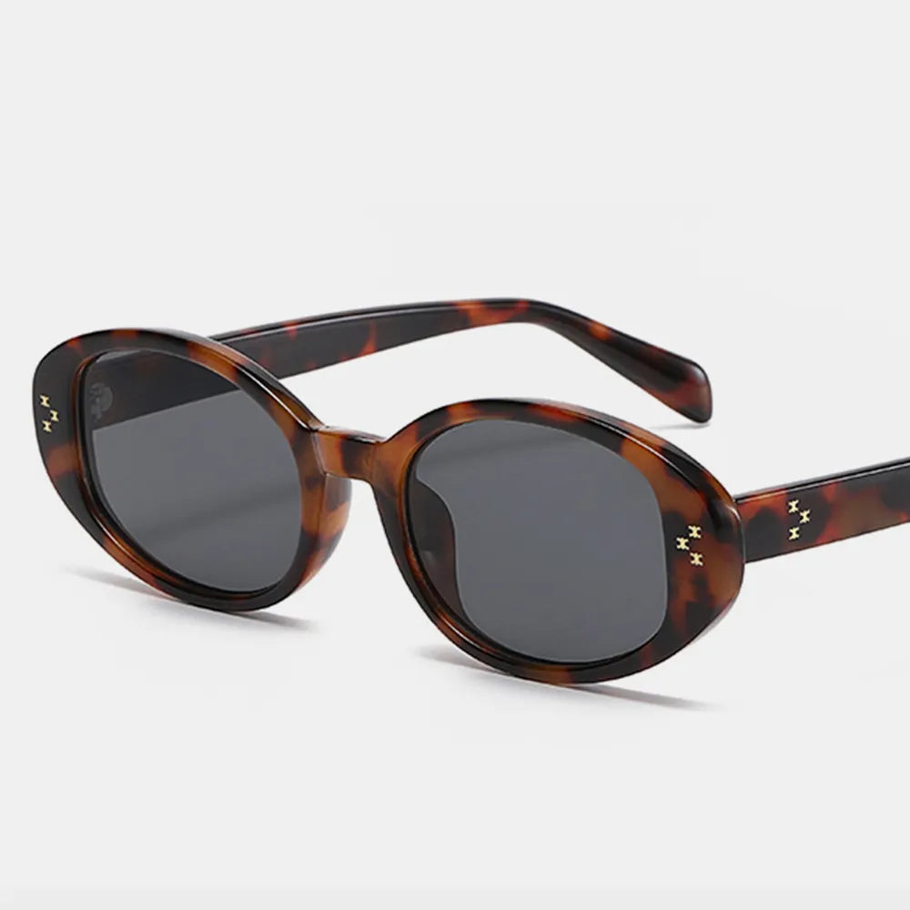Polycarbonate Frame Oval Sunglasses - adritiX