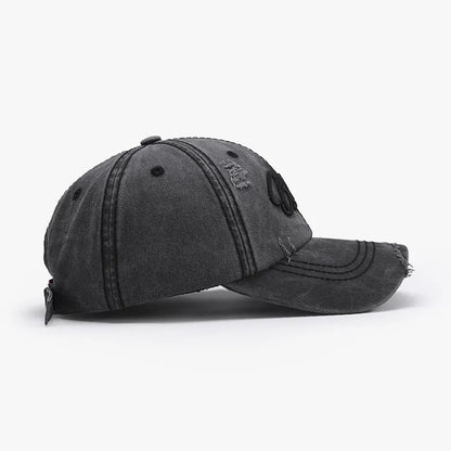 Embroidered Letter Cotton Baseball Cap - adritiX