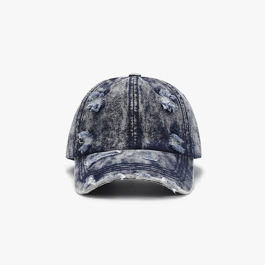 Distressed Cotton Baseball Cap - adritiX