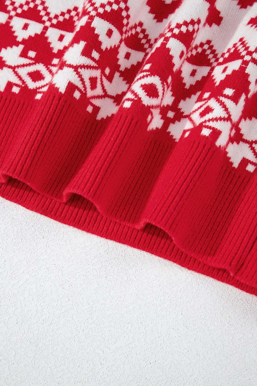 Christmas Element Turtleneck Long Sleeve Sweater - adritiX