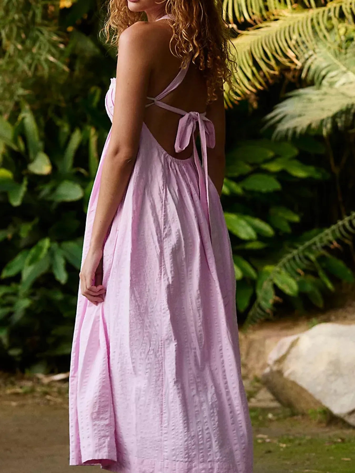 Sweetheart Neck Midi Dress - adritiX