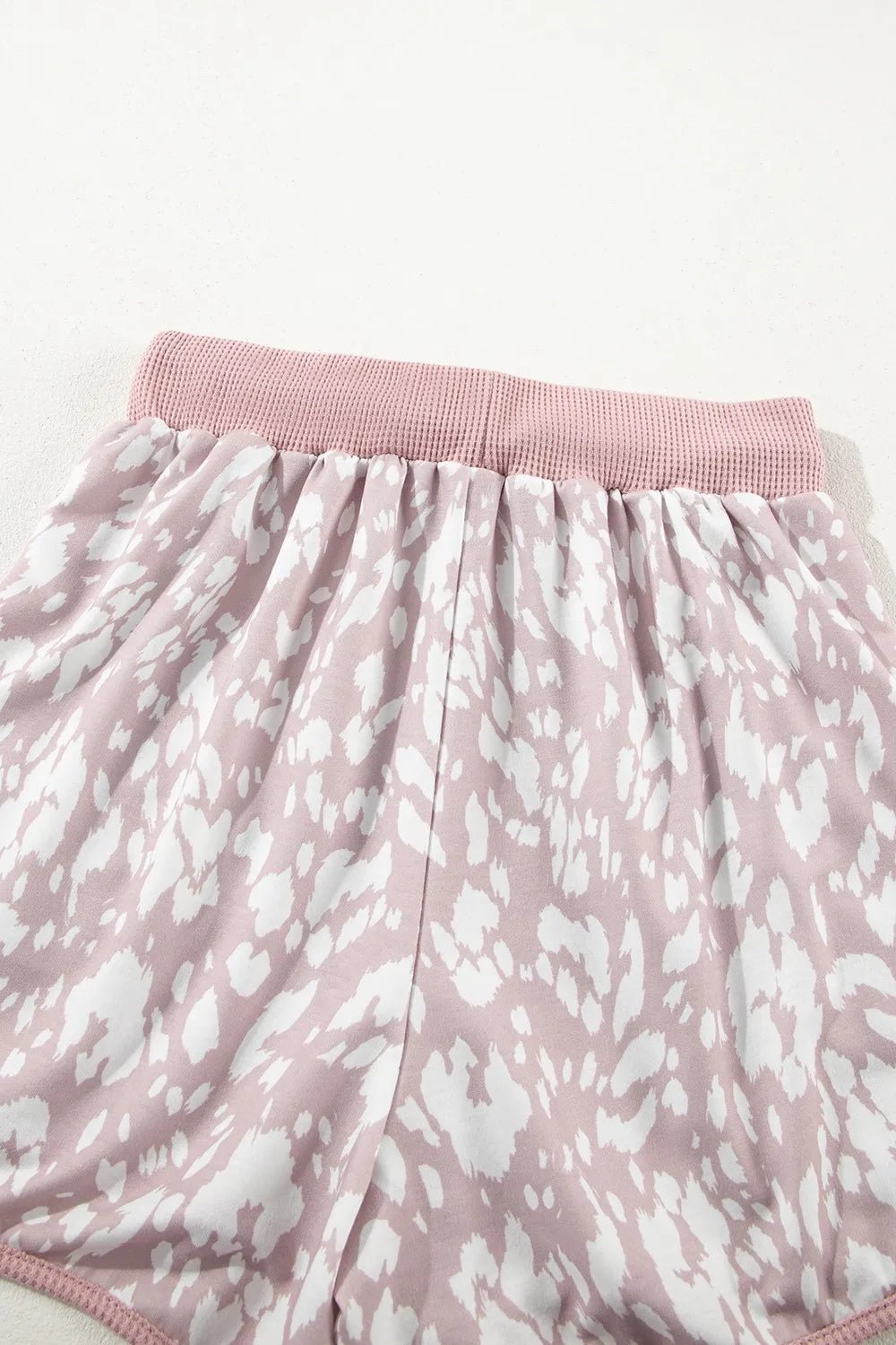 Abstract Print Drawstring Casual Shorts - adritiX