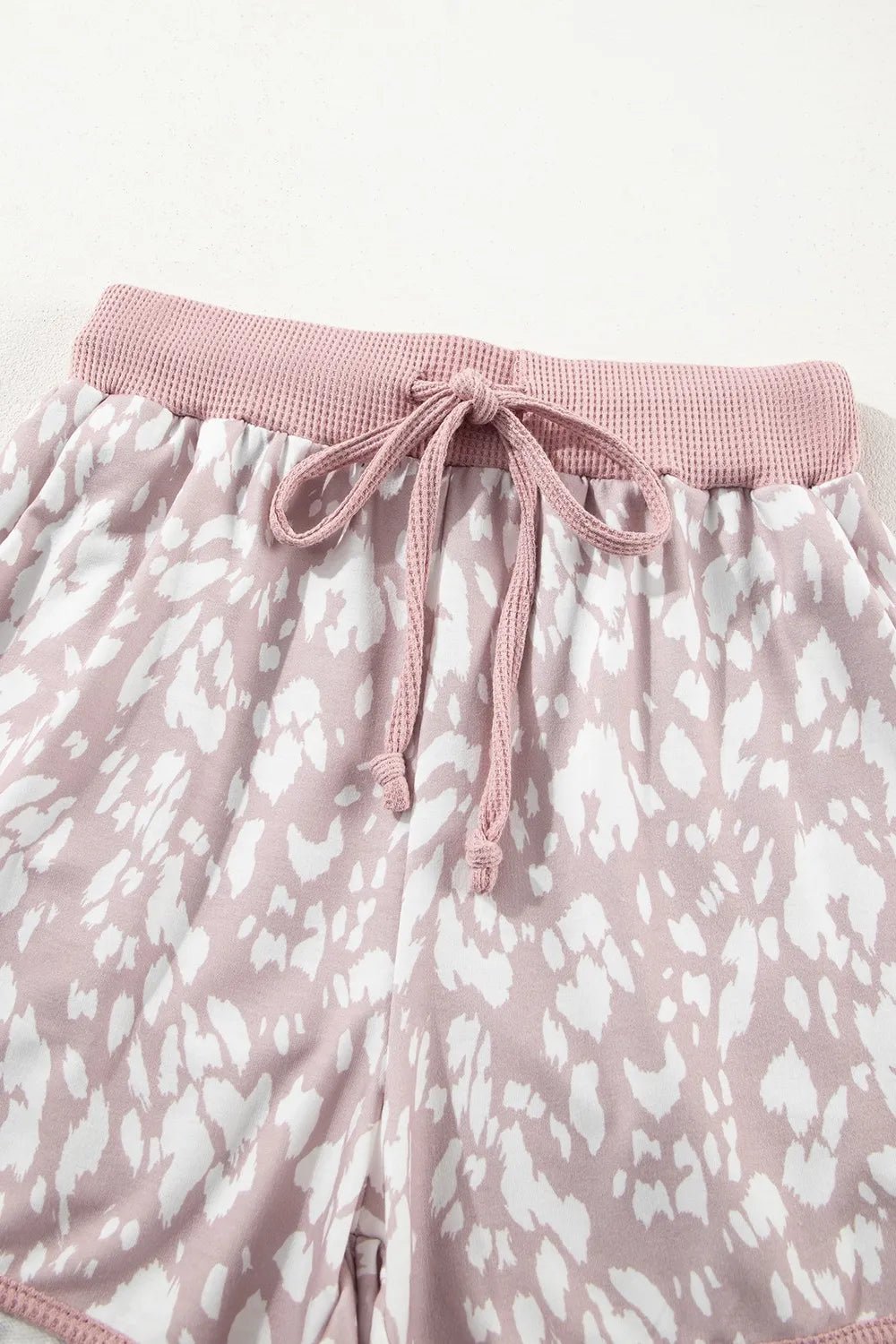 Abstract Print Drawstring Casual Shorts - adritiX