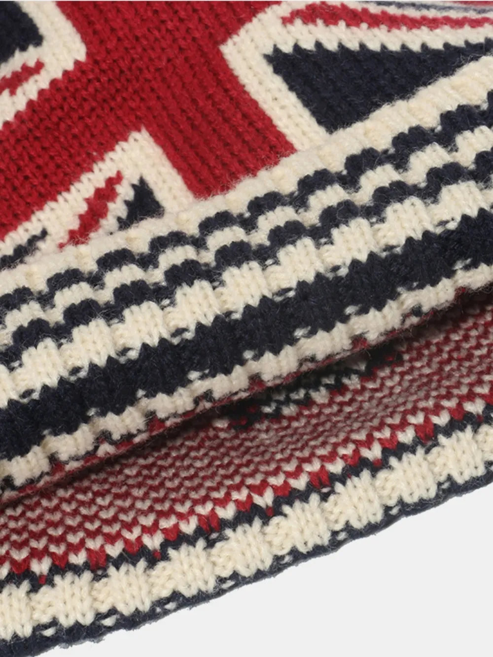 Roll Rim US Flag Knit Hat - adritiX