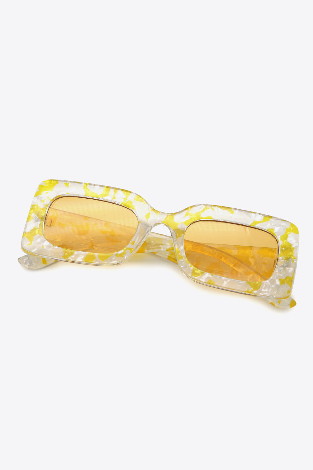 Tortoiseshell Rectangle Polycarbonate Sunglasses - adritiX