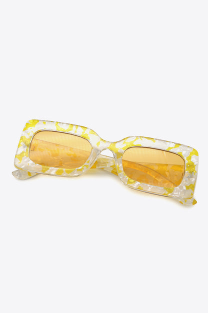Tortoiseshell Rectangle Polycarbonate Sunglasses - adritiX