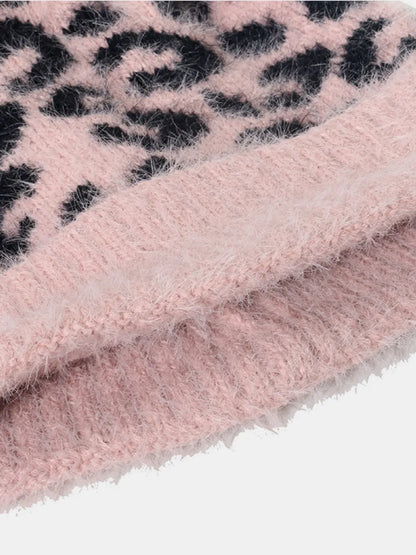 Leopard Hat with Pompom - adritiX